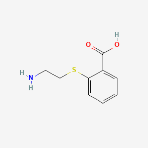 molecular formula C9H11NO2S B7836430 2-(2-Aminoethylthio)benzoic acid 
