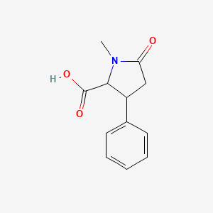 1-Methyl-5-oxo-3-phenylpyrrolidine-2-carboxylic acid