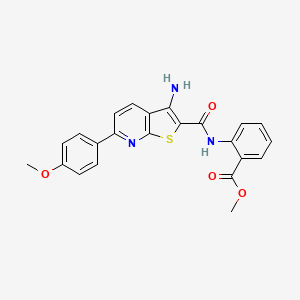 Methyl 2-({[3-amino-6-(4-methoxyphenyl)thieno[2,3-b]pyridin-2-yl]carbonyl}amino)benzoate
