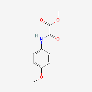 molecular formula C10H11NO4 B7836578 N-(4-Methoxyphenyl)oxamidic acid methyl ester 