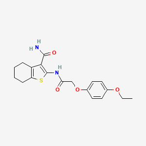 2-[[2-(4-Ethoxyphenoxy)acetyl]amino]-4,5,6,7-tetrahydro-1-benzothiophene-3-carboxamide