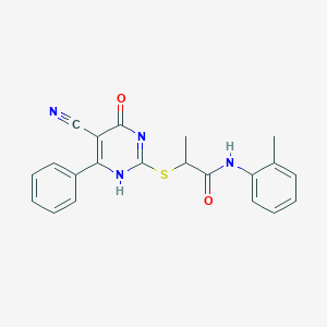 molecular formula C21H18N4O2S B7836696 CID 16957678 