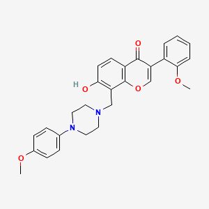 7-hydroxy-3-(2-methoxyphenyl)-8-{[4-(4-methoxyphenyl)piperazin-1-yl]methyl}-4H-chromen-4-one