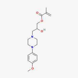 molecular formula C18H26N2O4 B7836806 2-Hydroxy-3-[4-(4-methoxyphenyl)piperazin-1-yl]propyl 2-methylprop-2-enoate 