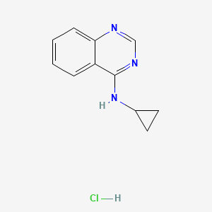 N-cyclopropylquinazolin-4-amine;hydrochloride