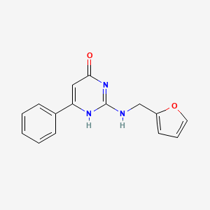 2-(furan-2-ylmethylamino)-6-phenyl-1H-pyrimidin-4-one