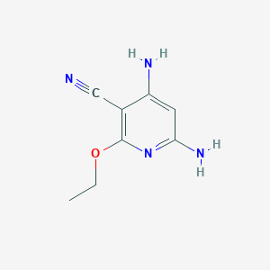 molecular formula C8H10N4O B7836911 4,6-二氨基-2-乙氧基吡啶-3-腈 