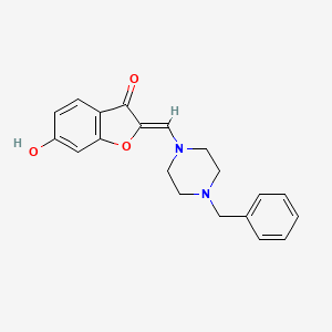 (2Z)-2-[(4-benzylpiperazin-1-yl)methylidene]-6-hydroxy-1-benzofuran-3(2H)-one