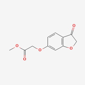 Methyl [(3-oxo-2,3-dihydro-1-benzofuran-6-yl)oxy]acetate