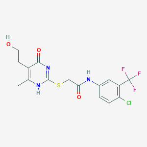 molecular formula C16H15ClF3N3O3S B7837073 CID 22694895 