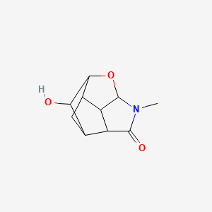 9-Hydroxy-5-methyl-7-oxa-5-azatetracyclo[6.3.0.02,6.03,10]undecan-4-one