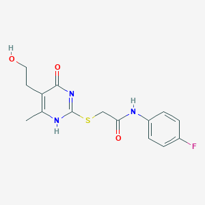 molecular formula C15H16FN3O3S B7837232 CID 22694855 