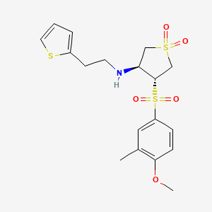 molecular formula C18H23NO5S3 B7837486 C18H23NO5S3 