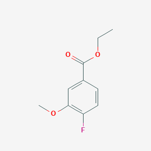 molecular formula C10H11FO3 B7837528 Ethyl 4-fluoro-3-methoxybenzoate 
