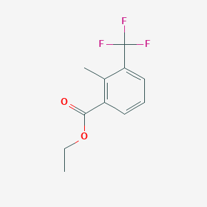 molecular formula C11H11F3O2 B7837530 Ethyl 2-methyl-3-(trifluoromethyl)benzoate 