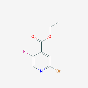 molecular formula C8H7BrFNO2 B7837543 Ethyl 2-bromo-5-fluoroisonicotinate 