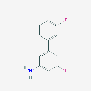 molecular formula C12H9F2N B7837559 3',3-Difluorobiphenyl-5-amine 