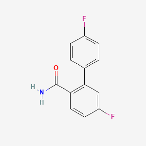 molecular formula C13H9F2NO B7837567 4',5-Difluorobiphenyl-2-carboxamide 