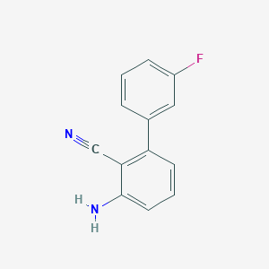 molecular formula C13H9FN2 B7837616 3-Amino-3'-fluoro-[1,1'-biphenyl]-2-carbonitrile 