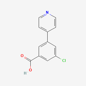 molecular formula C12H8ClNO2 B7837660 3-Chloro-5-(pyridin-4-yl)benzoic acid 
