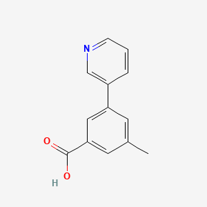 molecular formula C13H11NO2 B7837662 3-Methyl-5-(pyridin-3-yl)benzoic acid 