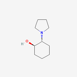 molecular formula C10H19NO B7837693 (1R,2R)-2-(pyrrolidin-1-yl)cyclohexan-1-ol 