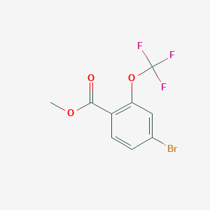 molecular formula C9H6BrF3O3 B7837740 Methyl 4-bromo-2-(trifluoromethoxy)benzoate 