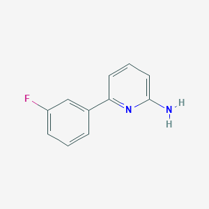 molecular formula C11H9FN2 B7837781 6-(3-Fluorophenyl)pyridin-2-amine 