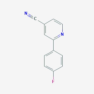 molecular formula C12H7FN2 B7837801 2-(4-Fluorophenyl)isonicotinonitrile 