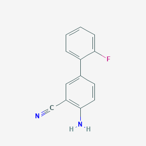 molecular formula C13H9FN2 B7837881 4-Amino-2'-fluorobiphenyl-3-carbonitrile 