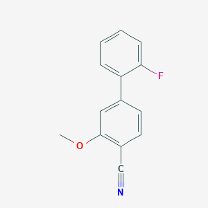 molecular formula C14H10FNO B7837891 2'-Fluoro-3-methoxybiphenyl-4-carbonitrile 