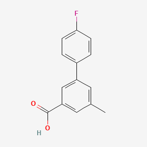 molecular formula C14H11FO2 B7837942 3-(4-Fluorophenyl)-5-methylbenzoic acid 