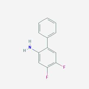 molecular formula C12H9F2N B7837954 4,5-Difluoro-[1,1'-biphenyl]-2-amine 