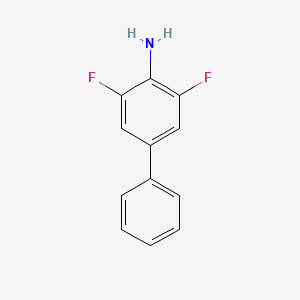 molecular formula C12H9F2N B7837955 3,5-Difluorobiphenyl-4-amine 