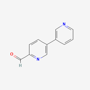 molecular formula C11H8N2O B7838021 [3,3'-Bipyridine]-6-carbaldehyde 