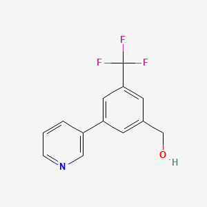 molecular formula C13H10F3NO B7838056 (3-(Pyridin-3-yl)-5-(trifluoromethyl)phenyl)methanol 