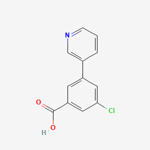 molecular formula C12H8ClNO2 B7838080 3-Chloro-5-(pyridin-3-yl)benzoic acid 