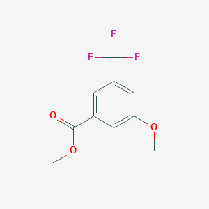 molecular formula C10H9F3O3 B7838137 Methyl 3-methoxy-5-(trifluoromethyl)benzoate 