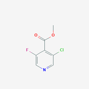 molecular formula C7H5ClFNO2 B7838156 Methyl 3-chloro-5-fluoroisonicotinate 