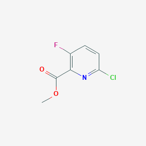 molecular formula C7H5ClFNO2 B7838164 Methyl 6-chloro-3-fluoropicolinate 