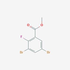molecular formula C8H5Br2FO2 B7838176 Methyl 3,5-dibromo-2-fluorobenzoate 