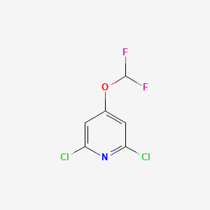 molecular formula C6H3Cl2F2NO B7838180 2,6-二氯-4-(二氟甲氧基)吡啶 