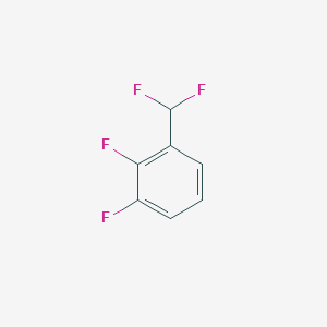 molecular formula C7H4F4 B7838209 1-(Difluoromethyl)-2,3-difluorobenzene CAS No. 1214349-96-8