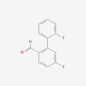 molecular formula C13H8F2O B7838225 4-Fluoro-2-(2-fluorophenyl)benzaldehyde 