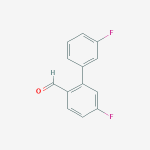 molecular formula C13H8F2O B7838233 4-Fluoro-2-(3-fluorophenyl)benzaldehyde 
