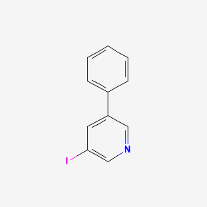 molecular formula C11H8IN B7838280 3-Iodo-5-phenylpyridine CAS No. 1214362-59-0