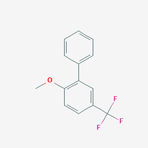 molecular formula C14H11F3O B7838286 2-甲氧基-5-(三氟甲基)联苯 