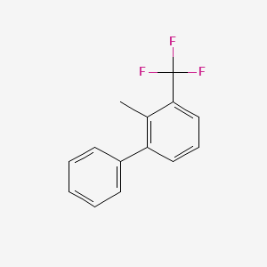 molecular formula C14H11F3 B7838289 2-Methyl-3-(trifluoromethyl)biphenyl CAS No. 1214354-36-5