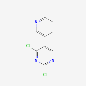 molecular formula C9H5Cl2N3 B7838319 2,4-Dichloro-5-(pyridin-3-yl)pyrimidine 