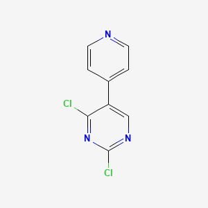 molecular formula C9H5Cl2N3 B7838323 2,4-Dichloro-5-(pyridin-4-yl)pyrimidine 